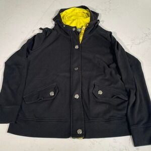 Lauren‎ Ralph Lauren Active Hoodie Jacket Black Yellow Size L